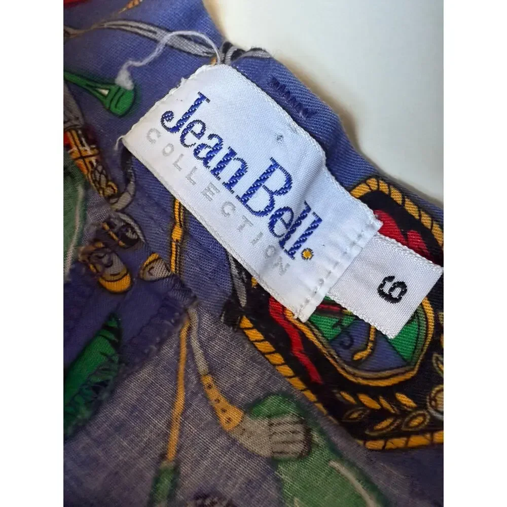 Vintage Jean Bell Golf Print Bermuda Shorts Size Small - Picture 5 of 5